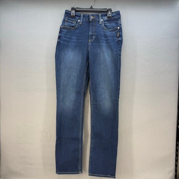 Silver Jeans Denim - Silver Jeans Women's Jeans 27x31 (4) Blue Avery Straight Leg Preppy Normcore